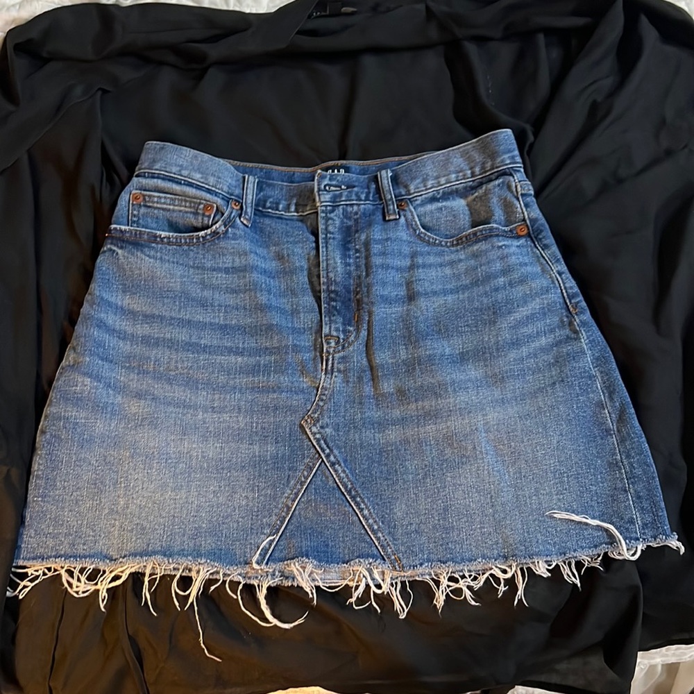 Gap denim mini skirt